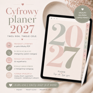 Cyfrowy Kalendarz 2027 / PDF do druku - Cicha Przystań
