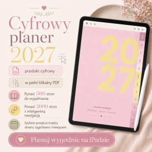 Cyfrowy Kalendarz 2027 / PDF do druku - Codzienna Harmonia