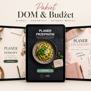 PAKIET Dom & Budżet - Planer Domowy, Kulinarny i Budżetowy (zestaw ciepły)