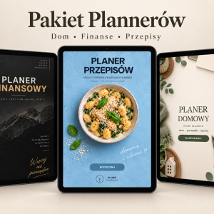 PAKIET Dom & Budżet - Planer Domowy, Kulinarny i Budżetowy (zestaw chłodny)